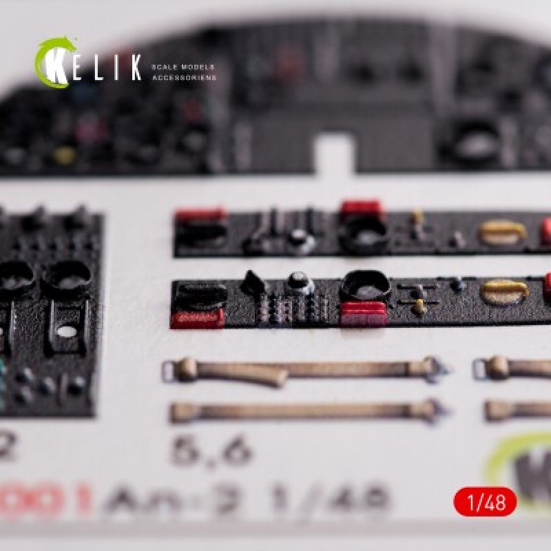 AN-2 Colt 3D декаль інтер'єр для комплекту HobbyBoss 1:48 KELIK K48001