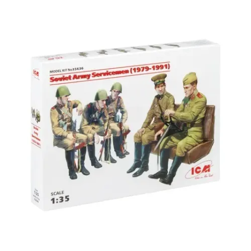Збірна модель 1:35 Фігури Радянські військовослужбовці (1979-1991) ICM 35636