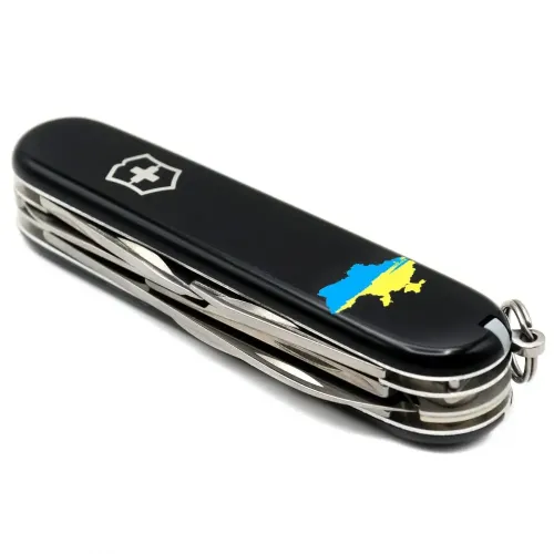 Складаний ніж Victorinox CLIMBER UKRAINE Мапа України синьо-жовта 1.3703.3_T1166u