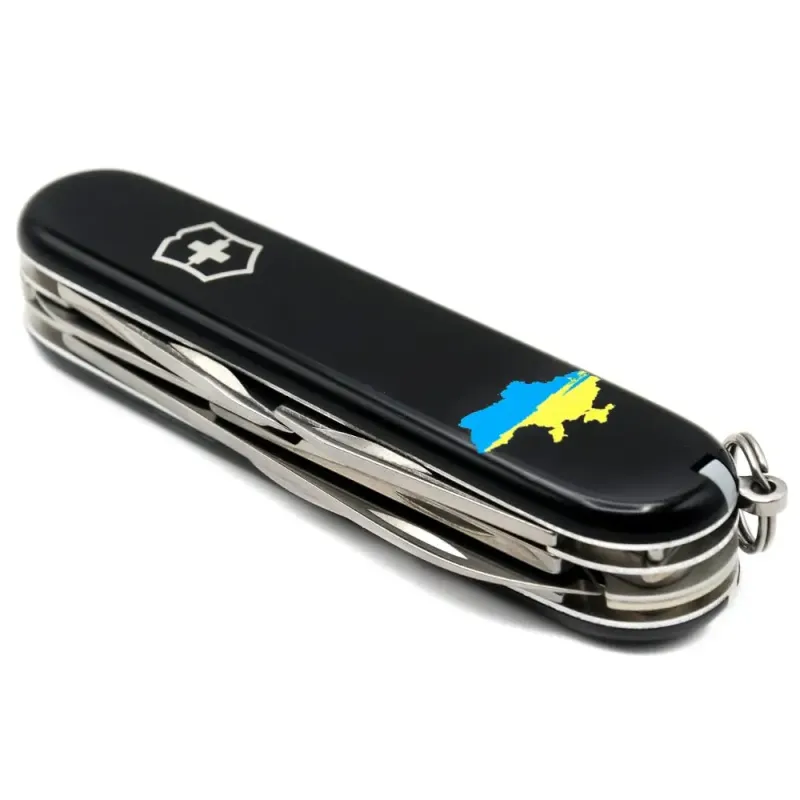 Швейцарский складной нож 91мм Victorinox CLIMBER UKRAINE 1.3703.3_T1166u