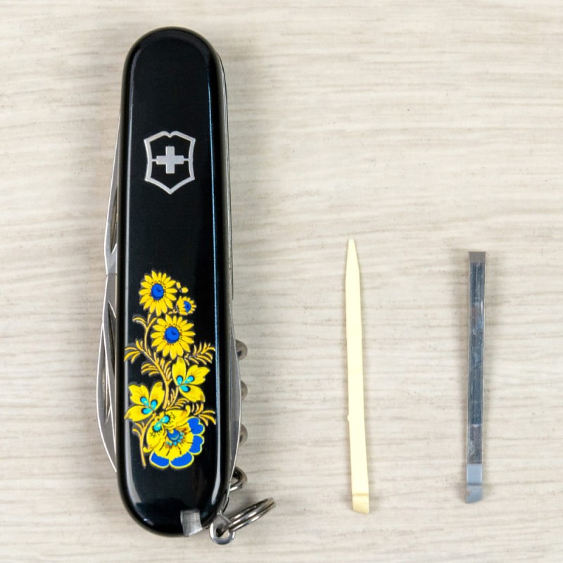 Складаний ніж Victorinox SPARTAN UKRAINE Квіти 1.3603.3_T1050u
