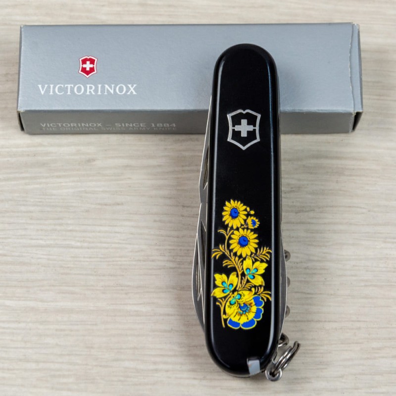 Складаний ніж Victorinox SPARTAN UKRAINE Квіти 1.3603.3_T1050u