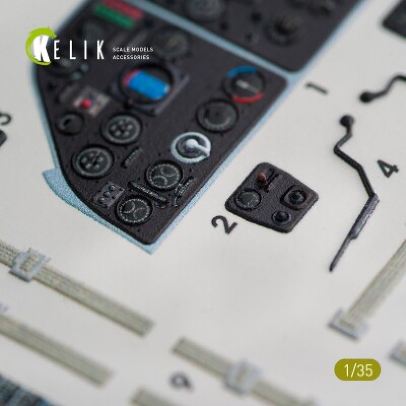 MI-4 3D декаль інтер'єр для комплекту Trumpeter 1:35 KELIK K35004