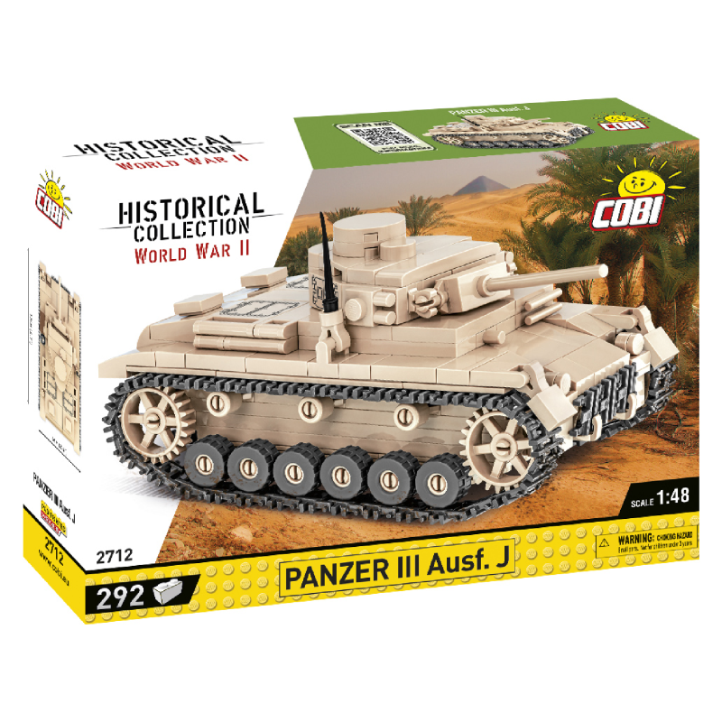 Конструктор COBI Друга Світова Війна Танк Panzer III, 292 деталей