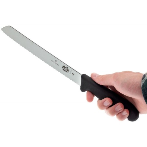 Ніж для хліба Victorinox FIBROX 21см хвил чорн 5.2533.21