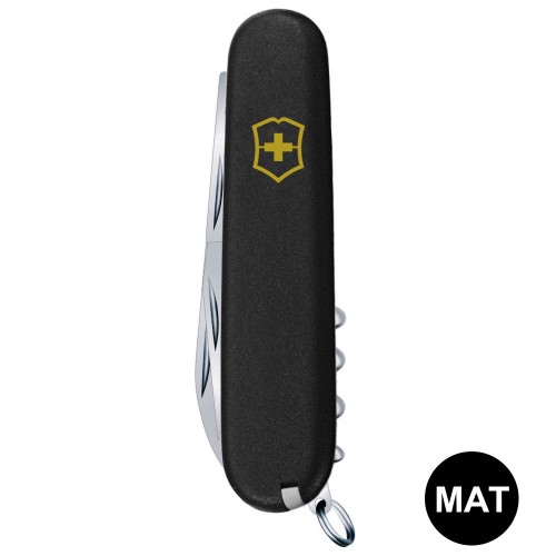 Складаний ніж Victorinox SPARTAN MAT чорний матовий лак з жовт.лого 1.3603.3.M0008p