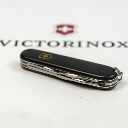 Складаний ніж Victorinox SPARTAN MAT чорний матовий лак з жовт.лого 1.3603.3.M0008p