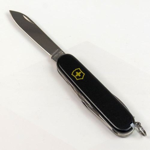 Складаний ніж Victorinox SPARTAN MAT чорний матовий лак з жовт.лого 1.3603.3.M0008p
