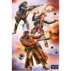 Збірна модель 1:35 Комплект Zombieland Series комплект №3 Дорога до волі. Мисливці на зомбі MasterBox 35243