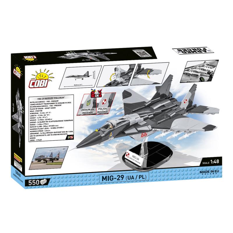 Конструктор COBI Літак МіГ-29 (UA/PL) Fulcrum, 550 деталей