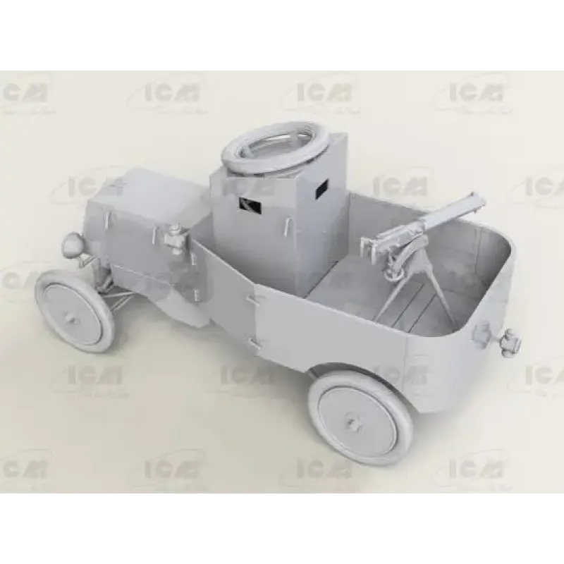 Бронеавтомобиль RNAS Model T с британским танковым экипажем (Первая мировая война)