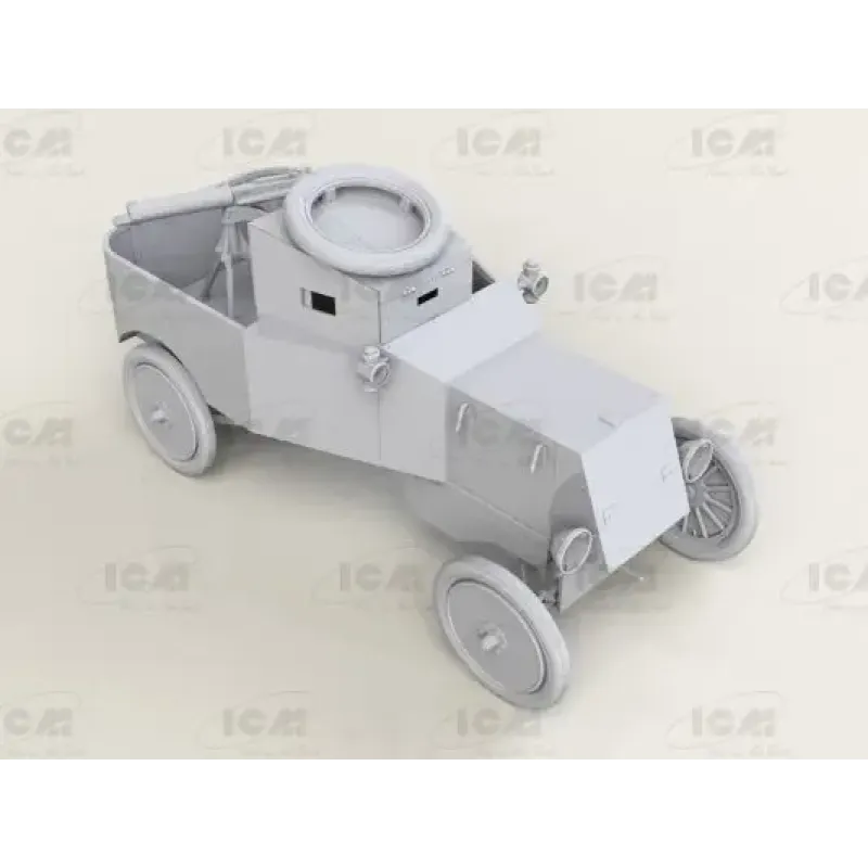 Бронеавтомобиль RNAS Model T с британским танковым экипажем (Первая мировая война)