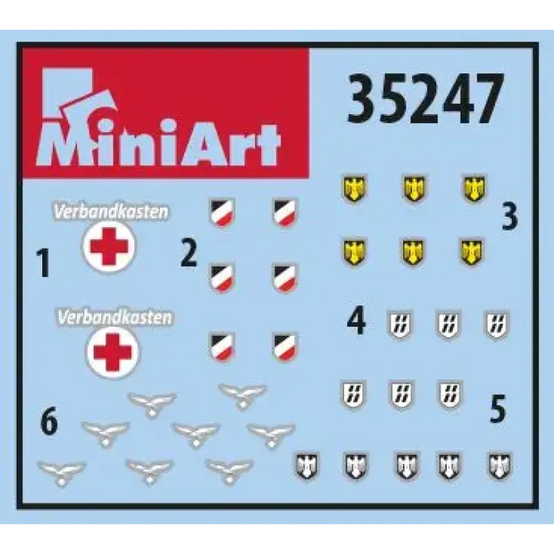 Збірна модель 1:35 Набір німецька піхотна зброя та спорядження Miniart 35247