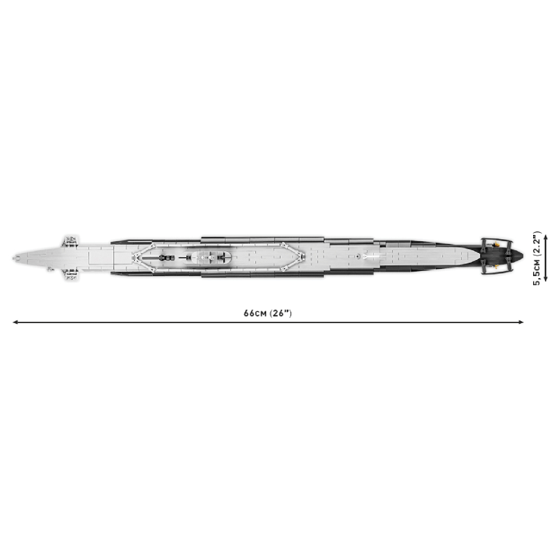 Конструктор COBI Підводний човен Танг SS-306, 777 деталей