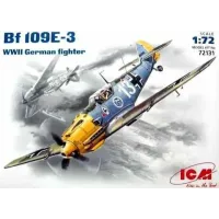 Сборная модель 1:72 немецкий истребитель Мессершмитт Bf 109 E3 ICM 72131