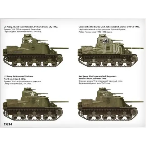 Збірна модель 1:35 Американський середній танк M3 Lee пізнього виробництва MiniArt 35214