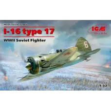 Сборная модель 1:32 Советский истребитель I-16 тип 17 ICM32005