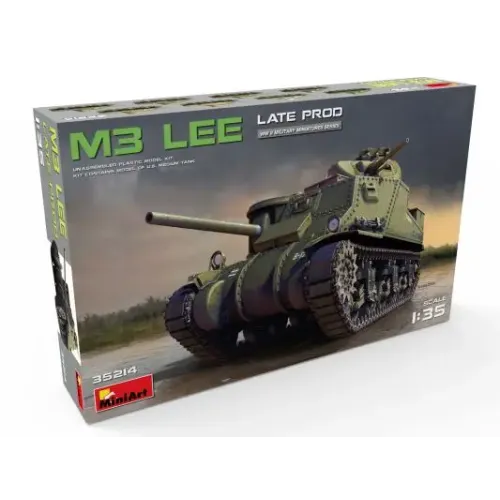 Збірна модель 1:35 Американський середній танк M3 Lee пізнього виробництва MiniArt 35214