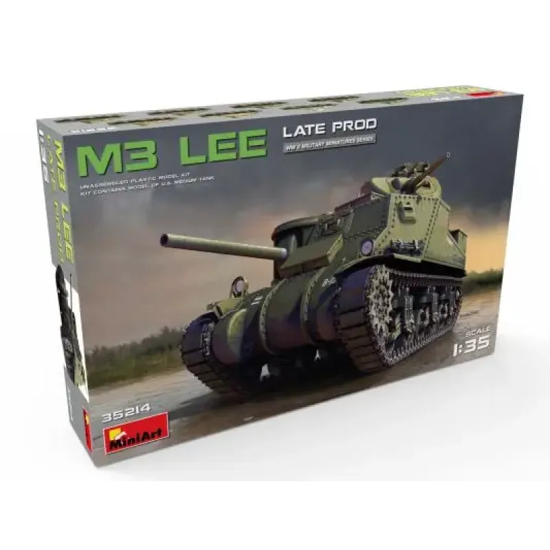 Збірна модель Збірна модель 1:35 Американський середній танк M3 Lee пізнього виробництва MiniArt 35214