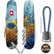 Швейцарский складной нож 91мм Victorinox CAMPER DESIGN Желто-голубая рыбка 1.3613.7.R2020pk