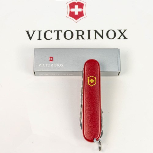 Складаний ніж Victorinox CLIMBER MAT червоний матовий лак з жовт.лого 1.3703.M0008p