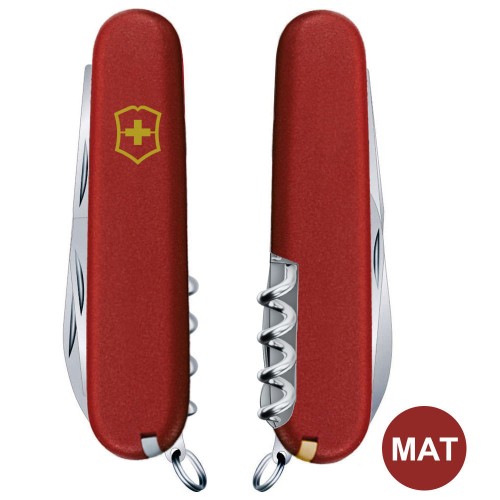 Складаний ніж Victorinox CLIMBER MAT червоний матовий лак з жовт.лого 1.3703.M0008p