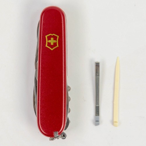 Складаний ніж Victorinox CLIMBER MAT червоний матовий лак з жовт.лого 1.3703.M0008p