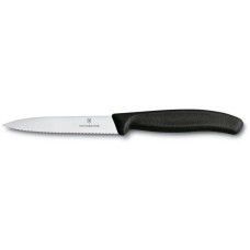 Ніж для чищення овочів Victorinox SWISS CLASSIC 10см хвил чорн 6.7733