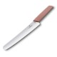 Ніж для хліба та випічки Victorinox SWISS MODERN 22см хвил рожев 6.9076.22W5B