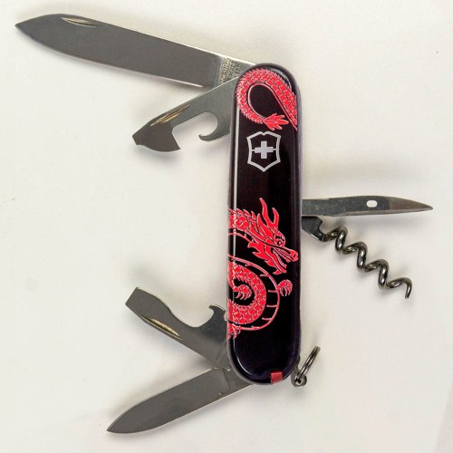 Складаний ніж Victorinox SPARTAN ZODIAC Червоний дракон 1.3603.3.Z3361u