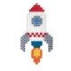 Термомозаїка HAMA Великий набір Космос Midi 5+