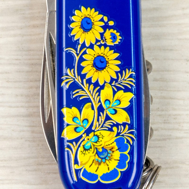 Швейцарский складной нож 91мм Victorinox SPARTAN UKRAINE 1.3603.2_T1050u