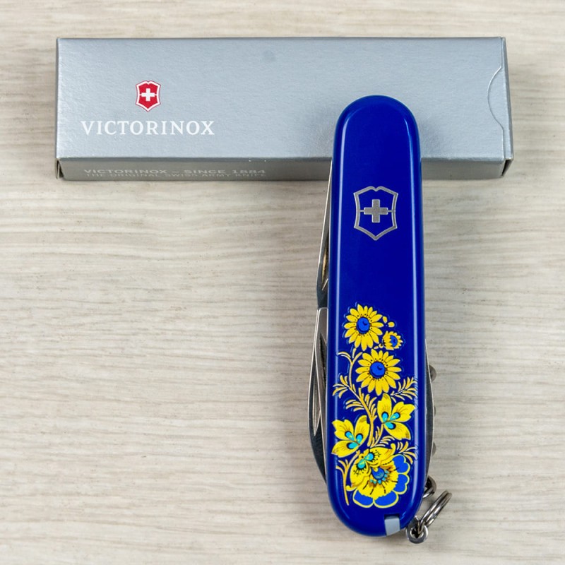 Швейцарский складной нож 91мм Victorinox SPARTAN UKRAINE 1.3603.2_T1050u