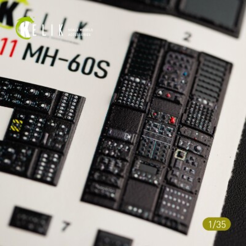 MH-60S Knight Hawk 3D декаль інтер'єр для комплекту Kitty Hawk 1:35 KELIK K35011