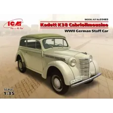 Збірна модель 1:35 Німецький штабний автомобіль Kadett K38 Cabriolimousine ICM 35483