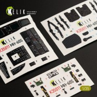 MH-60S Knight Hawk 3D декаль інтер'єр для комплекту Kitty Hawk 1:35 KELIK K35011