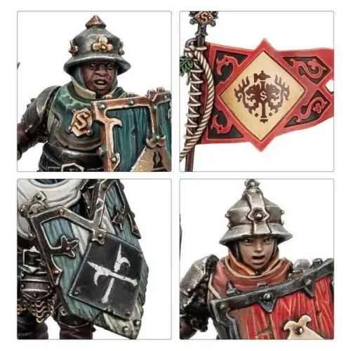 Набор миниатюр AGE OF SIGMAR: CITIES OF SIGMAR - FREEGUILD STEELHELMS
