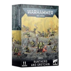 Набір мініатюр WARHAMMER 40000: ORKS - RUNTHERD AND GRETCHIN