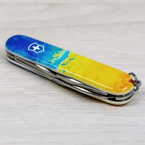 Швейцарский складной нож 91мм Victorinox SPARTAN UKRAINE 1.3603.7.T3100pw