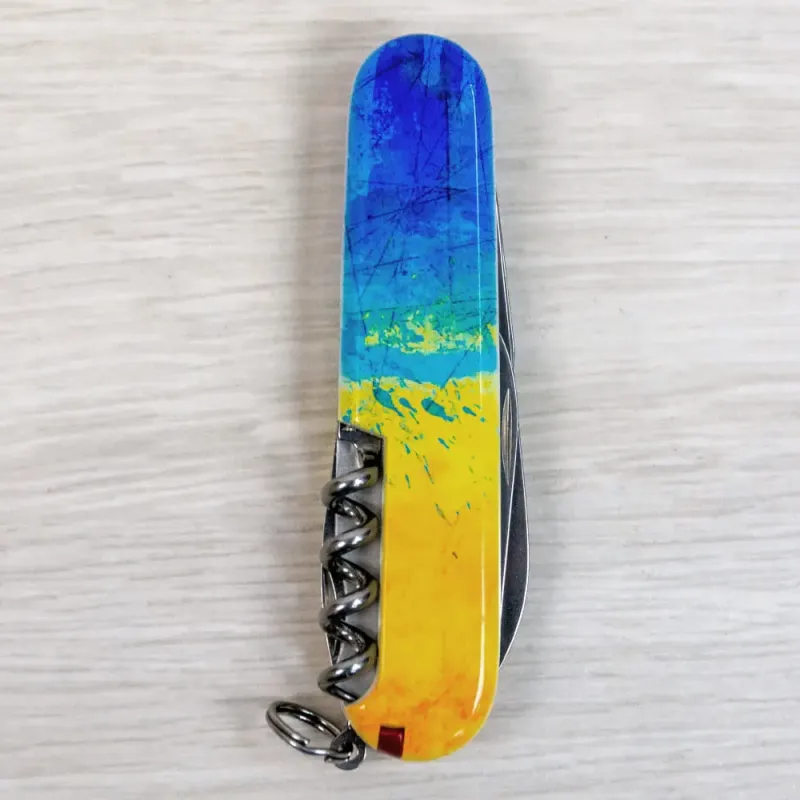 Швейцарский складной нож 91мм Victorinox SPARTAN UKRAINE 1.3603.7.T3100pw