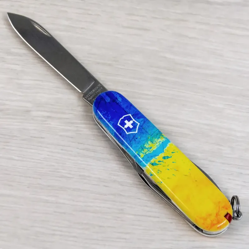 Швейцарский складной нож 91мм Victorinox SPARTAN UKRAINE 1.3603.7.T3100pw