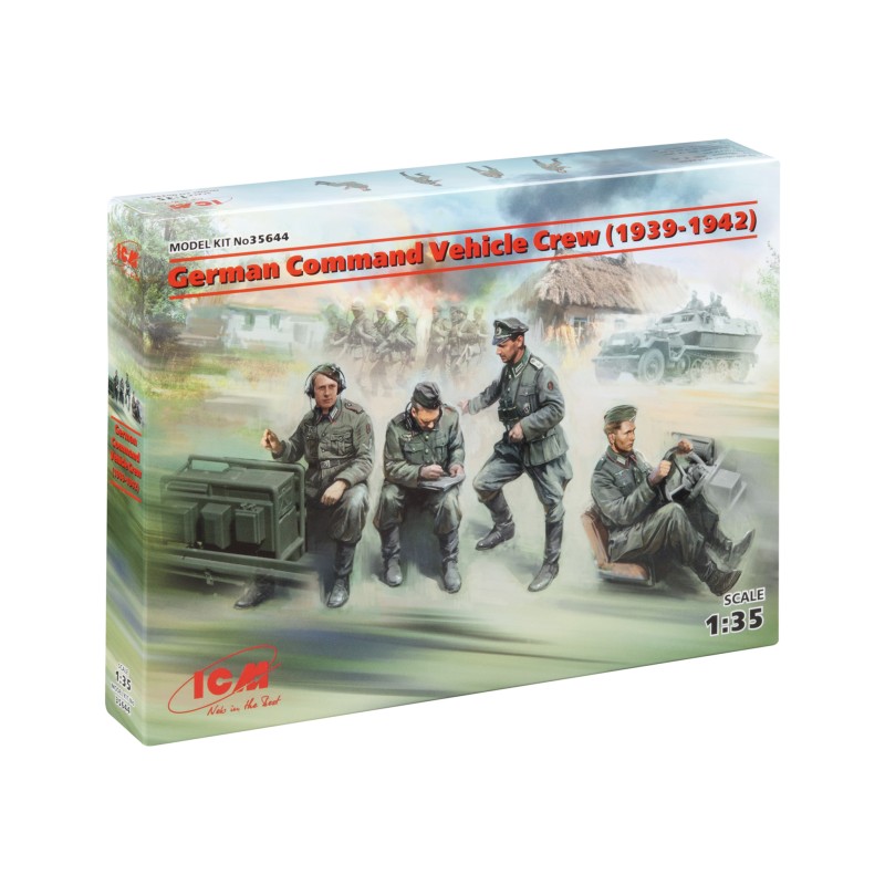 Збірна модель 1:35 екіпаж німецької командної машини (1939-1942) ICM35644
