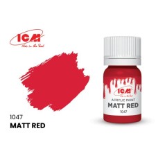 Акриловая краска Matt Red : Матовый  красный ICM1047