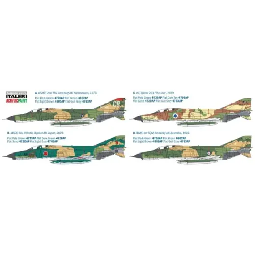 Збірна модель літака Збірна модель 1:48 Літак F-4E Phantom II Italeri 2770 1:48