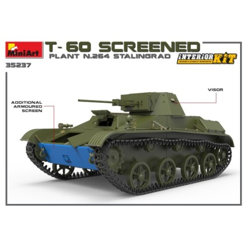 Легкий танк Т-60, экранированный, с интерьером