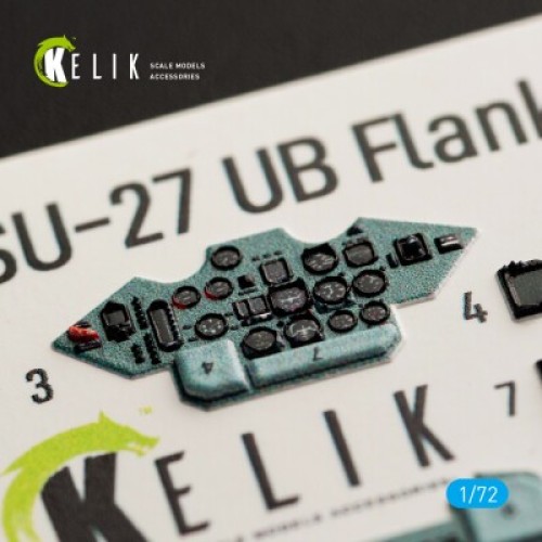 SU-27UB 3D декаль інтер'єр для комплекту Trumpeter 1:72 KELIK K72041