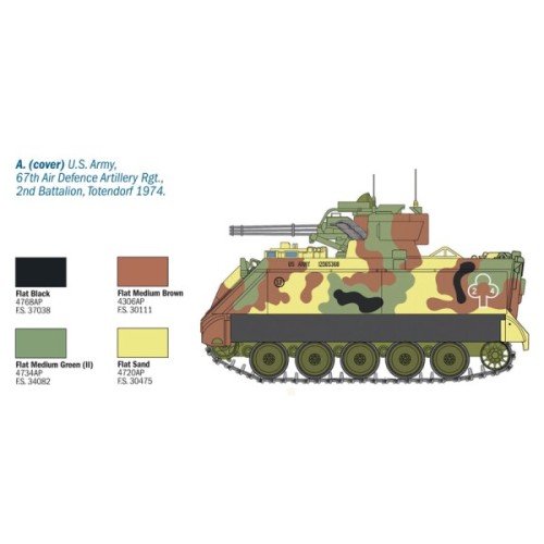 Збірна модель 1:35 Система ППО VADS Vulcan Italeri 6560