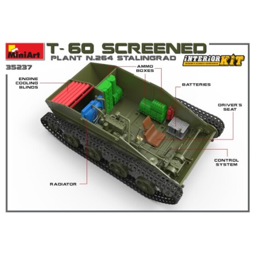 Легкий танк Т-60, экранированный, с интерьером