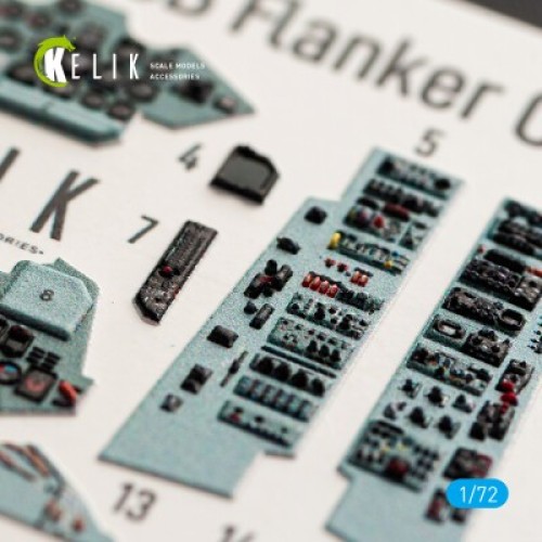 SU-27UB 3D декаль інтер'єр для комплекту Trumpeter 1:72 KELIK K72041