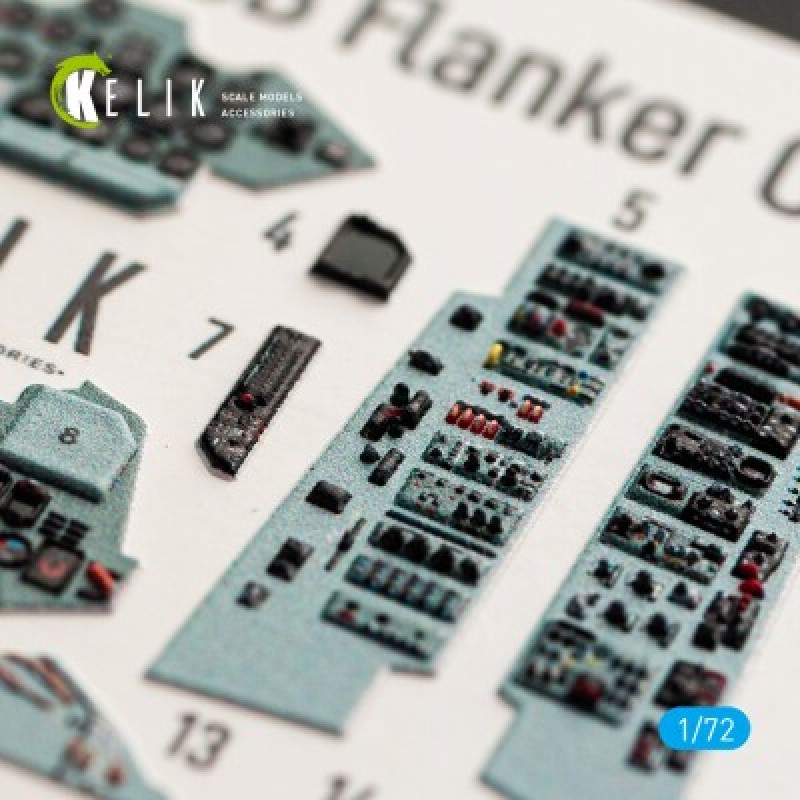 SU-27UB 3D декаль інтер'єр для комплекту Trumpeter 1:72 KELIK K72041